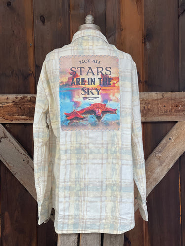 STARFISH Art Flannel- Beachy plaid